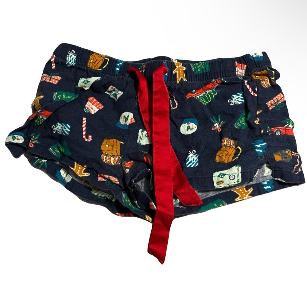 Old Navy Navy Blue Festive Print Pajama Pants